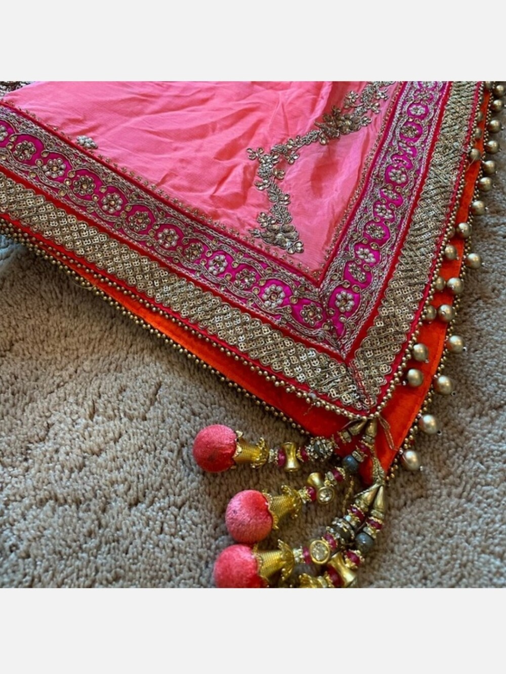 Peach Pink With Embroidery Salwar Kameez - Picture 5 of 5